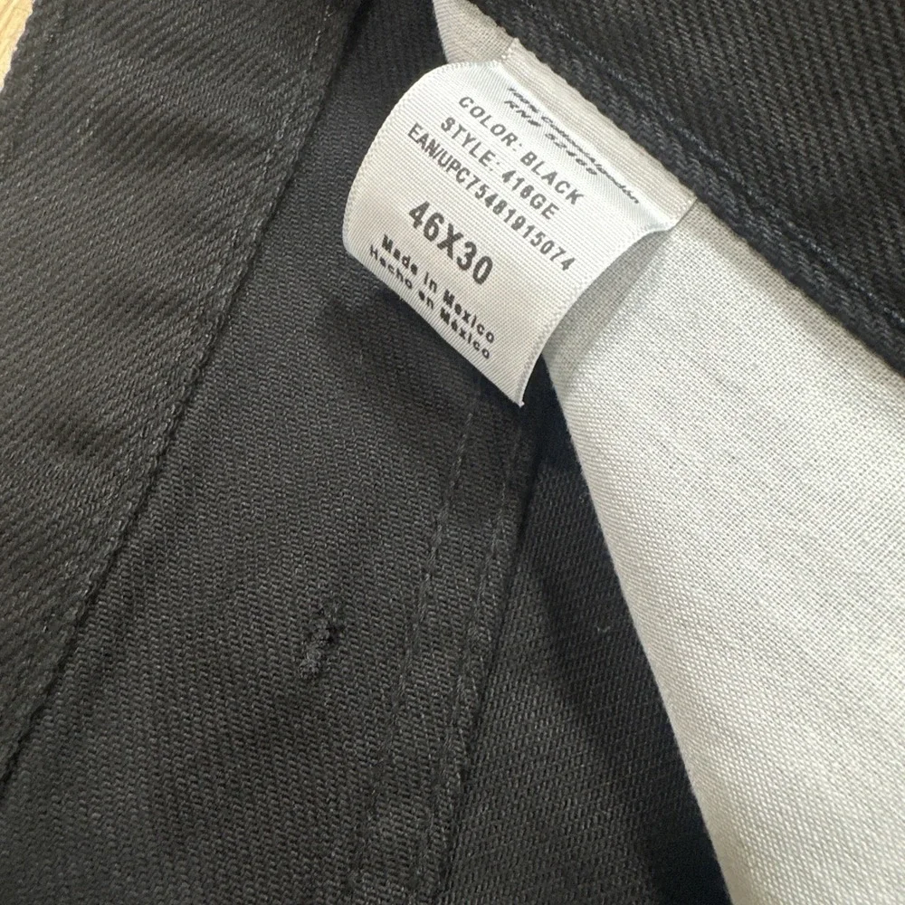 NWT George Men's Slim Straight Leg Jeans‎ Black Size 46x30 Classic Look Denim